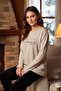 Women's Thessaloniki Woven Pajama Set 407 Mink - 4