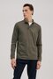 Khaki Slim Fit Polo Neck Sweatshirt