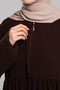 فستان أهسين بسحاب - بني غامق - 4