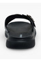 Men Leather Cross Strap Sandals - 5