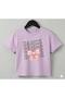 Children's Dance Ribbon Printed Cotton Crew Neck Tshirt - 2