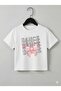 Children's Dance Ribbon Printed Cotton Crew Neck Tshirt - 2