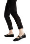 Women's Tweed Fabric Trot Flats with Buckle, Suitable for Office, Work, and Daily Use - 3