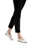 Women's Tweed Fabric Trot Flats with Buckle, Suitable for Office, Work, and Daily Use - 3