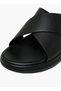 Men Solid Cross Strap Sandals - 4