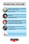 ملصق لعجلة قيادة السفينة بنمط البحر مع مصباح يدوي - 2