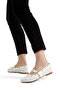 Women's Tweed Fabric Trot Flats with Buckle, Suitable for Office, Work, and Daily Use - 4