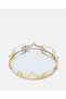 Gold Round Glass Serving Tray (Small) - 5