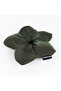 Handmade Fiber Filled Scrunchie Bun Clip Metallic Green Sparkle - 2