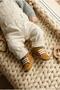 Organic Cotton Lined, Baby First Step Shoes, Lace-Up, Fur Lined Inside, Non-Slip Sole, Booties-Slippers