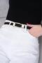 Gold Suede Belt with Bridge Dress Belt Waist Belt Trousers - 2