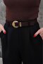 Antique Buckle Suede Belt Dress Belt Coat Belt Trouser Belt