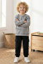 Boy's Suit Two-Piece Set Fleece-Lined to Printed Years Old, Bottom and Top 2-5 Years Old - 3