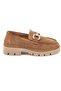 25390510K Women's Genuine Suede Leather Thick Sole Loafer Shoes - 2