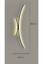 Modern Samsung Led Bedroom Living Room Hotel Indoor Single Sconce Black Daylight 80cm - 2