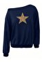 سويت شيرت نسائي من Leopard Star مطبوع برقبة قارب قصة فضفاضة - 4