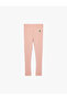 Ribbed Cotton Leggings with Elastic Waistband