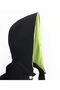 Unisex-Adult Hooded Backpack Black Neon Yellow - 3