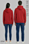 Dear Couple Combination Forever Printed Hoodie Hooded Fleece-Lined Oversized Cotton Sweatshirt 2-Piece Set - 2