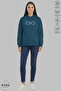 Dear Couple Combination Forever Printed Hoodie Hooded Fleece-Lined Oversized Cotton Sweatshirt 2-Piece Set - 4