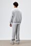 Basıc Oversized crew neck sweatshirt - heather grey - 5
