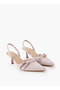 Women Buckle Accent Slingback Shoes - 2