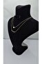 Stainless Steel Gold Color 2-Piece Thin Chain Pearl Detailed Necklace - 3