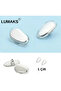 Silver Silicone Glasses Nose Pad – Non-Slip Soft Nose Cushion with Screw – 1 Pair (2 Pieces) - 4