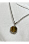 Silver and Brown Steel Men's Necklace Frj10144A-A7 2 Year Warranty Gift Wrapped - 2