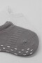 2-Piece Sneakers Non-Slip Colors Combed Cotton Socks 20104 Gray White - 3