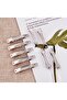 Automatic Metal Buckle Clip 8 cm 5 Pieces