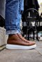 Yg258 Roma Men's Sports Casual Lace-Up Leather Boots Cbt - Tan