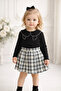 Girl's Shorts Skirt & Collared Blouse 2-Piece Set