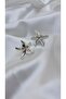 Women Silver Color Starfish Earrings - 2