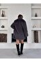 Women's Gray Long Lined Premium Fur - 3