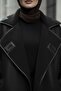 New Season Plush O Oversized Suede Textured Coat - 6