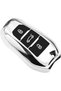 Peugeot 208 308 3008 Key Case Cover Without Keyless Chrome Black
