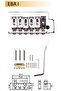 Ebr1Cr Tremolo Bridge Set Chrome (Dr. Parts) |   Strat Type - Includes Neck and Springs - 8 Screws - 2