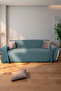 Cotton Textured Fringed Sofa Throw 170X350 cm – Oversized Sofa Cover