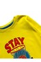 Boys' 100% Cotton Yellow Color Basketball Pattern Long Sleeve Winter Pajama Set - 3