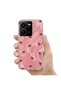 Vivo Y22S Compatible Case Pink Heart Silicone Case Red - 3