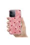 Xiaomi Redmi 15C Compatible Case Pink Heart Silicone Case Red - 3