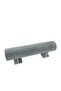 Medium Size Suede Fabric Gray Color 40 cm Pedestal Crown Stand