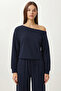 Open Shoulder Modal Top and Bottom Set - 3