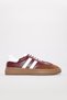Burgundy White Genuine Leather Thermo Sole Lace-Up Quality Casual Women's Shoes Tg099342615 - 4