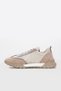 Beige Inside and Outside Genuine Leather Lace-Up Thermo Sole Women's Sports Shoes Tg0916926124445 - 3