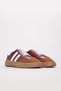 Burgundy White Genuine Leather Thermo Sole Lace-Up Quality Casual Women's Shoes Tg099342615