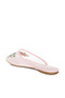 Women Floral Embroidered Mesh Mules in Pink - 3
