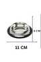 Dog 4-Piece Set; Stainless Steel Food Bowl & Toothbrush Bag (4-Piece Set) & Sound-Producing Chicken & Teeth Scratching Toy - 3