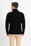 Turtleneck Men's Knitwear Sweater with Vertical Stripe Detail - 3